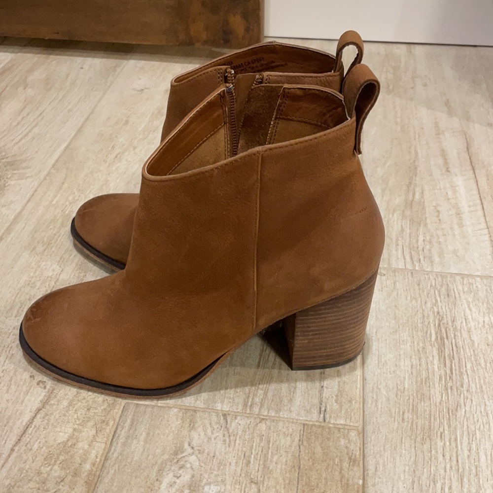 BP Lance Leather Block Heel Bootie